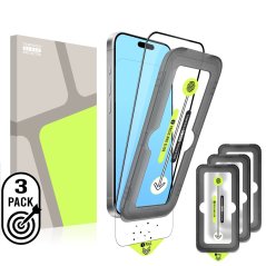 Ochranné sklo pro iPhone  15 pro Max  + aplikátor (3 pack)