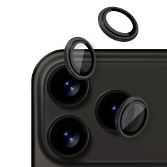 Ochranné sklo na objektív pre iPhone 17 Pro / 17 Pro Max, čierna