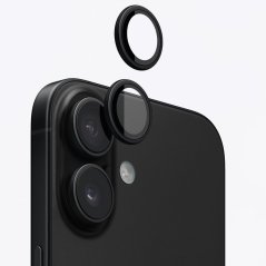 Ochranné sklo na objektív pre iPhone 17, čierna