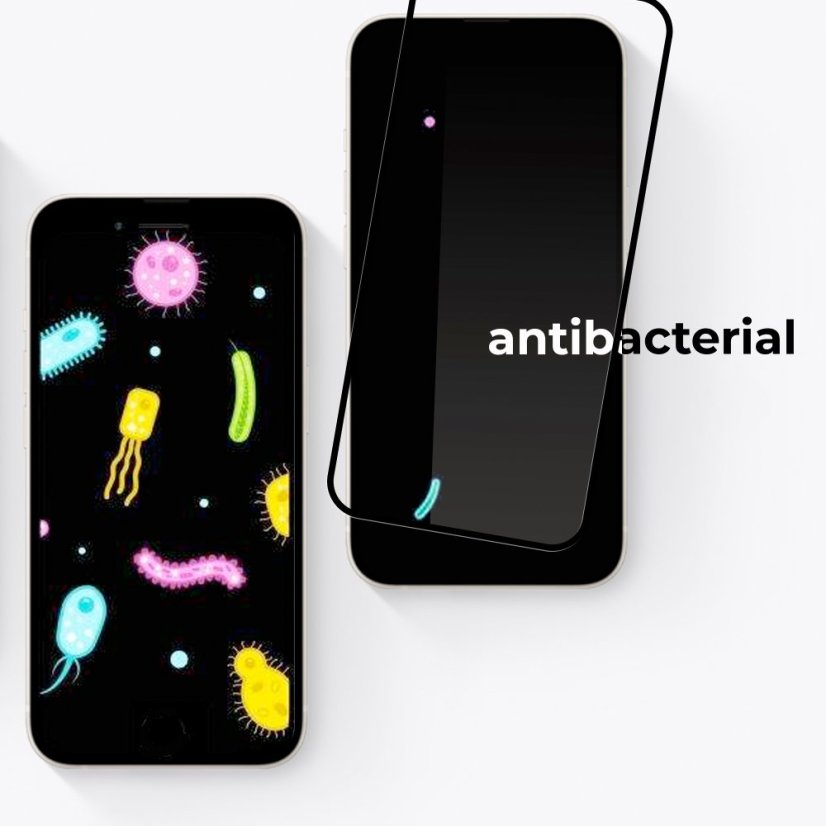 Ochranné sklo na iPhone 16 Pro, ANTIBACTERIAL + sklo na kameru