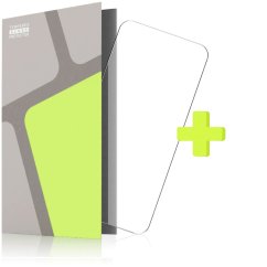 Ochranné sklo pro iPhone 16, s lepicí ESD vrstvou odpuzující prach