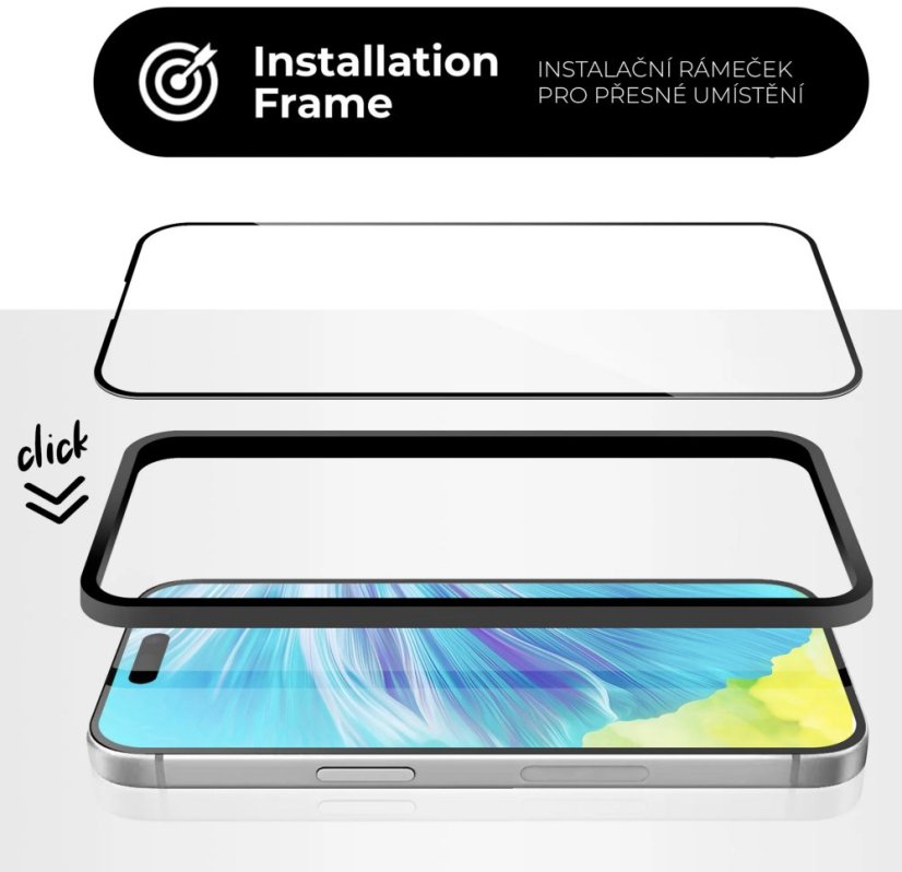 Ochranné sklo na iPhone 17 Air (3D Glass) + aplikátor