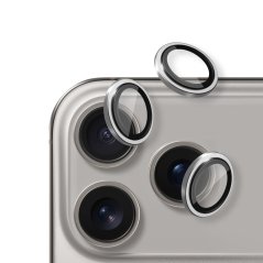 Ochranné sklo pro objektív pre iPhone 17 Pro / 17 Pro Max, stříbrná