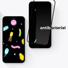 Ochranné sklo pro iPhone 16, ANTIBACTERIAL + sklo na kameru