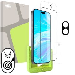 Ochranné sklo na iPhone 17 + kamera (SAMOINŠTALAČNÝ APLIKÁTOR) kompatibilný s puzdrom