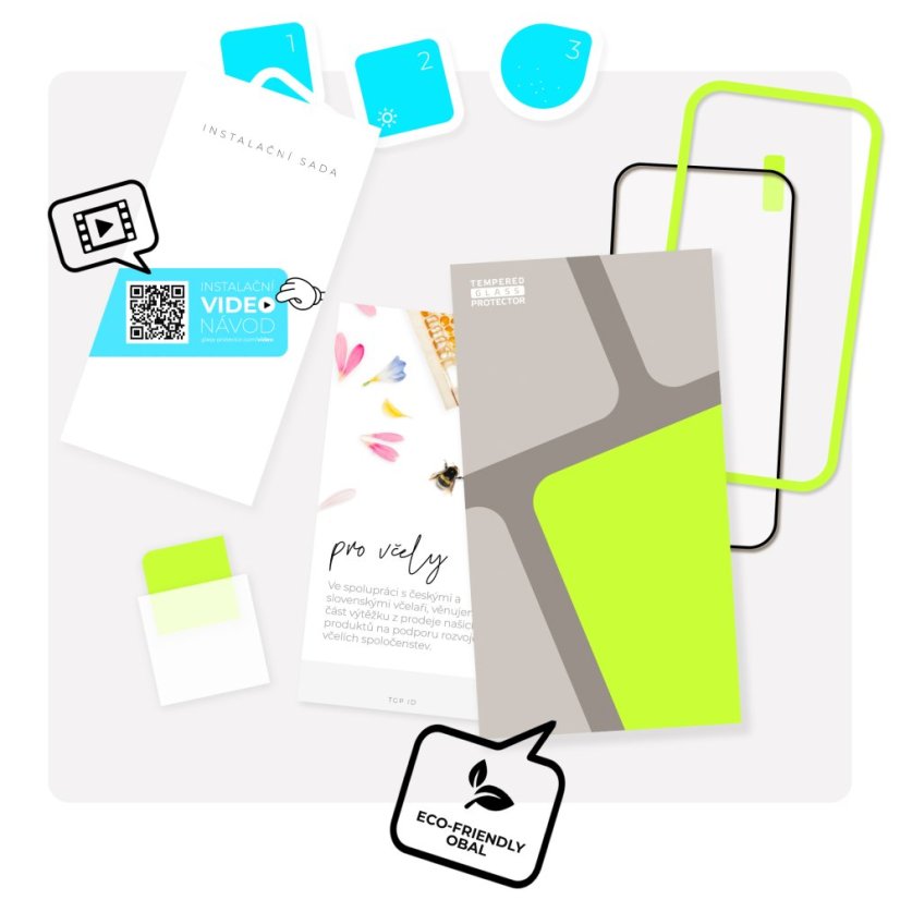 Ochranné sklo na iPhone 17 Air (3D Glass) + aplikátor