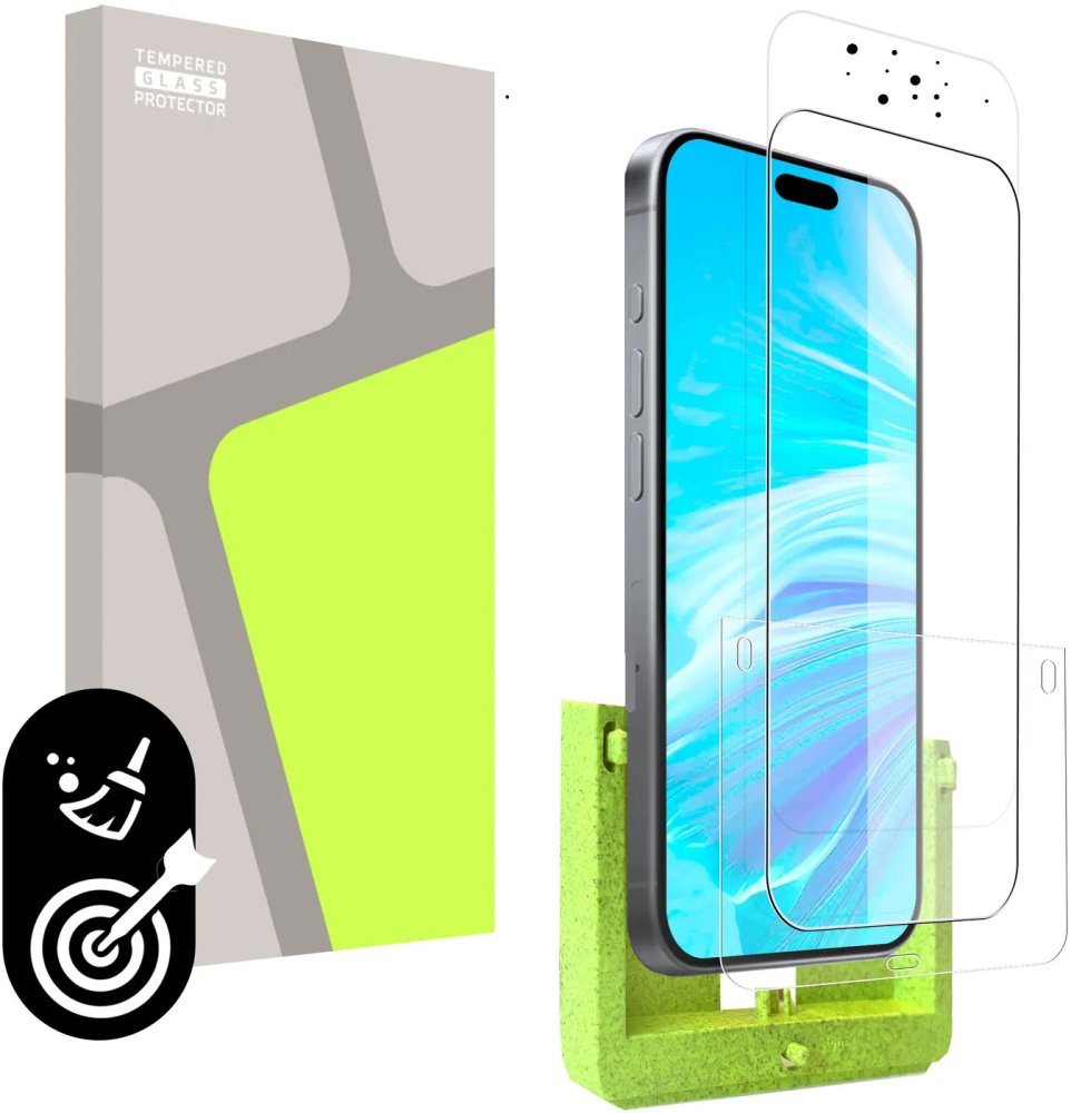 E-shop Ochranné sklo na iPhone 17 Air (SAMOINŠTALAČNÝ APLIKÁTOR) kompatibilný s puzdrom